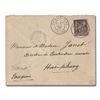 Image 1 : China, 1886 (Dec. 21), 3ca Small Dragon and 25c French Post Office combination cover, sent Peking to
