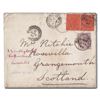 Image 1 : China, 1897 (May 3), cover sent from Hankow to Grangemouth, Scotland, forwarded to Portobello
