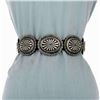 Image 3 : Native American Silver Concho Belt