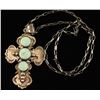 Image 2 : Sterling Silver & Turquoise Cross Pendant