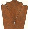 Image 2 : Tiffany Style Pendant with Blue Topaz & Sapphire