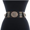 Image 2 : Old Pawn Silver Turquoise Concho Belt