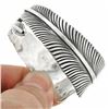 Image 2 : Native American Silver Feather Bracelet