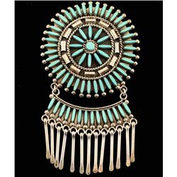 Beautiful Zuni Cluster Pin