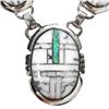 Image 3 : Crazy Horse Howlite Opal Navajo Necklace