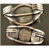 Image 3 : Lot of 2 Sterling Silver & Stone Cuffs