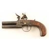 Image 1 : English Proofed Over/Under Flintlock Pistol