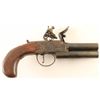 Image 2 : English Proofed Over/Under Flintlock Pistol