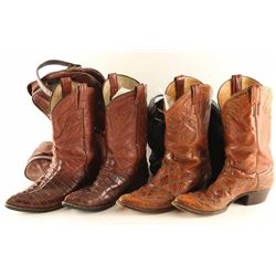 Lot of 2 Pairs Cowboy Boots