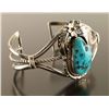 Image 2 : Sterling Silver & Turquoise Cuff Bracelet