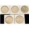 Image 2 : Lot of 5 Morgan Silver Dollars