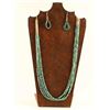 Image 1 : Five Strand Turquoise & Heishi Necklace