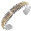 Image 1 : Navajo Silver Gold Unisex Cuff