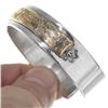 Image 2 : Navajo Silver Gold Unisex Cuff