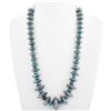 Image 1 : Silver Coin Turquoise Bead Navajo Necklace