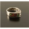 Image 2 : Sterling Silver & Fire Opal Ring