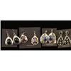 Image 2 : Lot of 4 Pairs Sterling & Stone Earrings