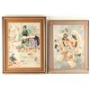 Image 1 : Lot of 2 Original Watercolors on Paper