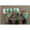 Image 1 : Lot of 2 Navajo Turquoise Cuffs