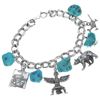Image 1 : Ladies Silver Turquoise Nugget Charm