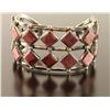 Image 1 : Unique Sterling Silver & Spiny Oyster Cuff