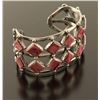 Image 2 : Unique Sterling Silver & Spiny Oyster Cuff