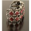 Image 4 : Unique Sterling Silver & Spiny Oyster Cuff