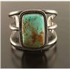 Image 1 : Navajo Sterling Silver & Turquoise Cuff