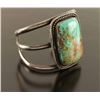 Image 2 : Navajo Sterling Silver & Turquoise Cuff