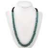 Image 1 : Turquoise Shell Navajo Bead Necklace