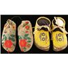 Image 1 : Lot of 2 Pairs Beaded Moccasins