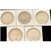 Image 2 : Lot of 5 Morgan Silver Dollars