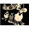 Image 4 : Zuni Sterling & Turquoise Spiderweb Set