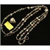 Image 1 : Three Strand Beaded Pyrite, Turquoise & Coral
