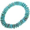 Image 1 : Genuine Turquoise Bead Stretch Bracelet