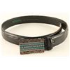 Image 1 : Turquoise & Silver Zuni Petit Point Buckle