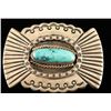 Image 1 : Sterling Silver & Turquoise Buckle