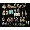 Image 1 : Lot of 13 Pairs Navajo & Zuni Earrings