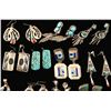 Image 2 : Lot of 13 Pairs Navajo & Zuni Earrings