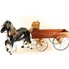 Image 1 : Wooden Wagon with Horses