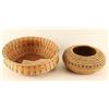 Image 1 : Lot of 2 Coiled Baskets