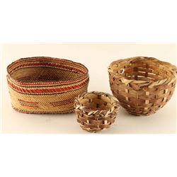Lot of 3 Baskets