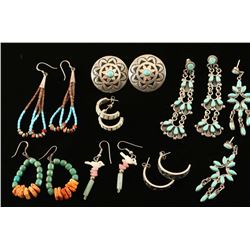 Lot of 8 Pairs Earrings