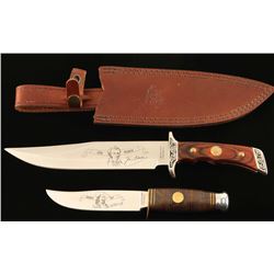 Lot of 2 Bowie Knives