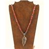 Image 1 : Beaded Necklace with Arrowhead Pendant