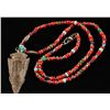 Image 2 : Beaded Necklace with Arrowhead Pendant