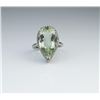 Image 3 : Amazing Green Amethyst and Diamond Ring