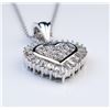 Image 2 : Brilliant Extra Fine Heart Shaped Diamond Pendant