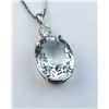 Image 1 : Radiant Aquamarine and Diamond Pendant