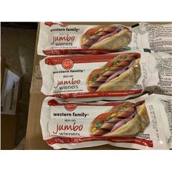 Lot of Western Family Skin-On Jumbo Wieners (3 x 675g)